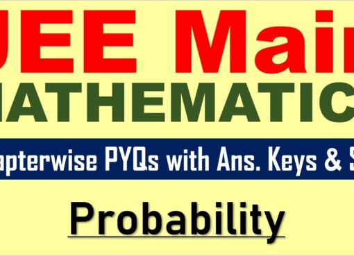 JEE Main Math Previous Year Papers Probability Questions Answer